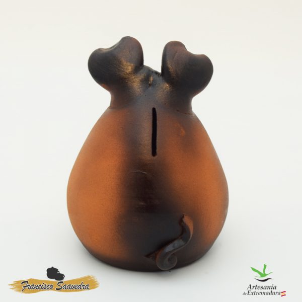 Cerdo Hucha sentado "Ibérico" Mediano