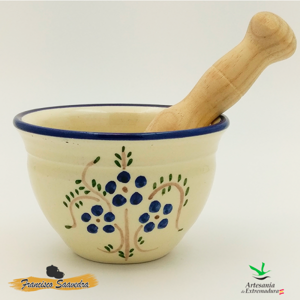 Mortero con mazo "Ramito Azul"
