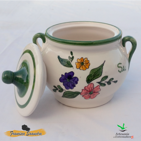 Salero de cerámica «Tricolor»